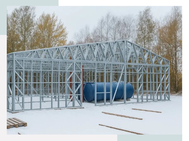 Металлические ангары в Устях-Илимске