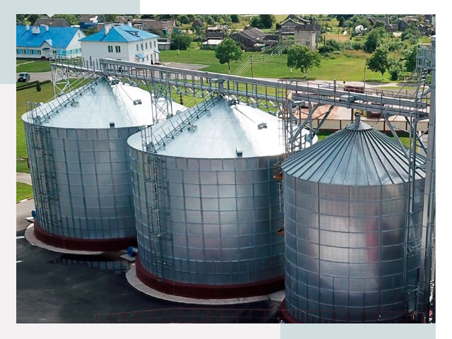 Металлические силосы в Устях-Илимске