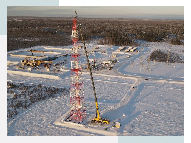 Мачты связи в Устях-Илимске