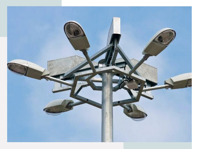 Монтаж осветительных мачт в Устях-Илимске