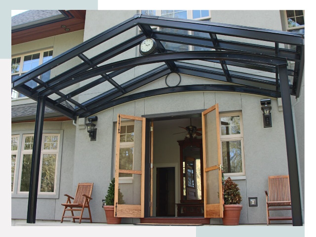 Козырьки металлические в Устях-Илимске