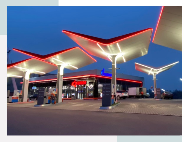 Навесы для АЗС в Устях-Илимске