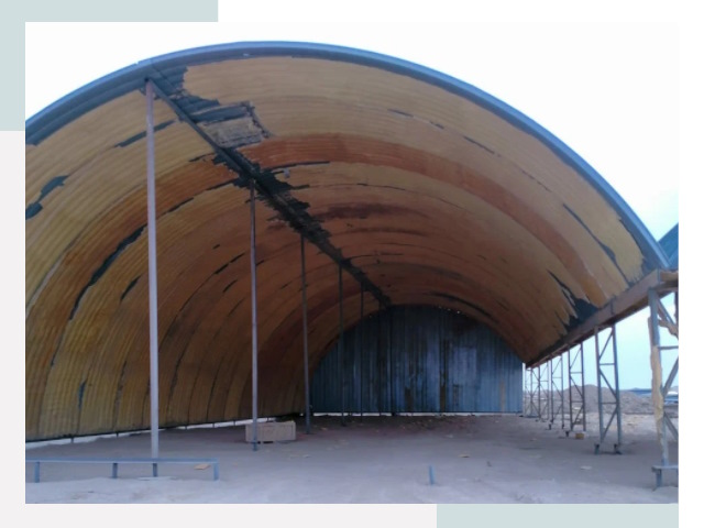 Реконструкция ангаров в Устях-Илимске