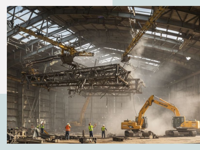 Демонтаж ангаров в Устях-Илимске от 624 руб. за м²