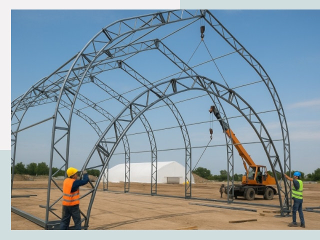 Монтаж ангаров в Устях-Илимске от 624 руб. - Надежно и быстро