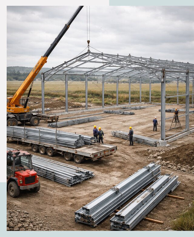 Строительство ангаров для сельхозтехники в Устях-Илимске под ключ